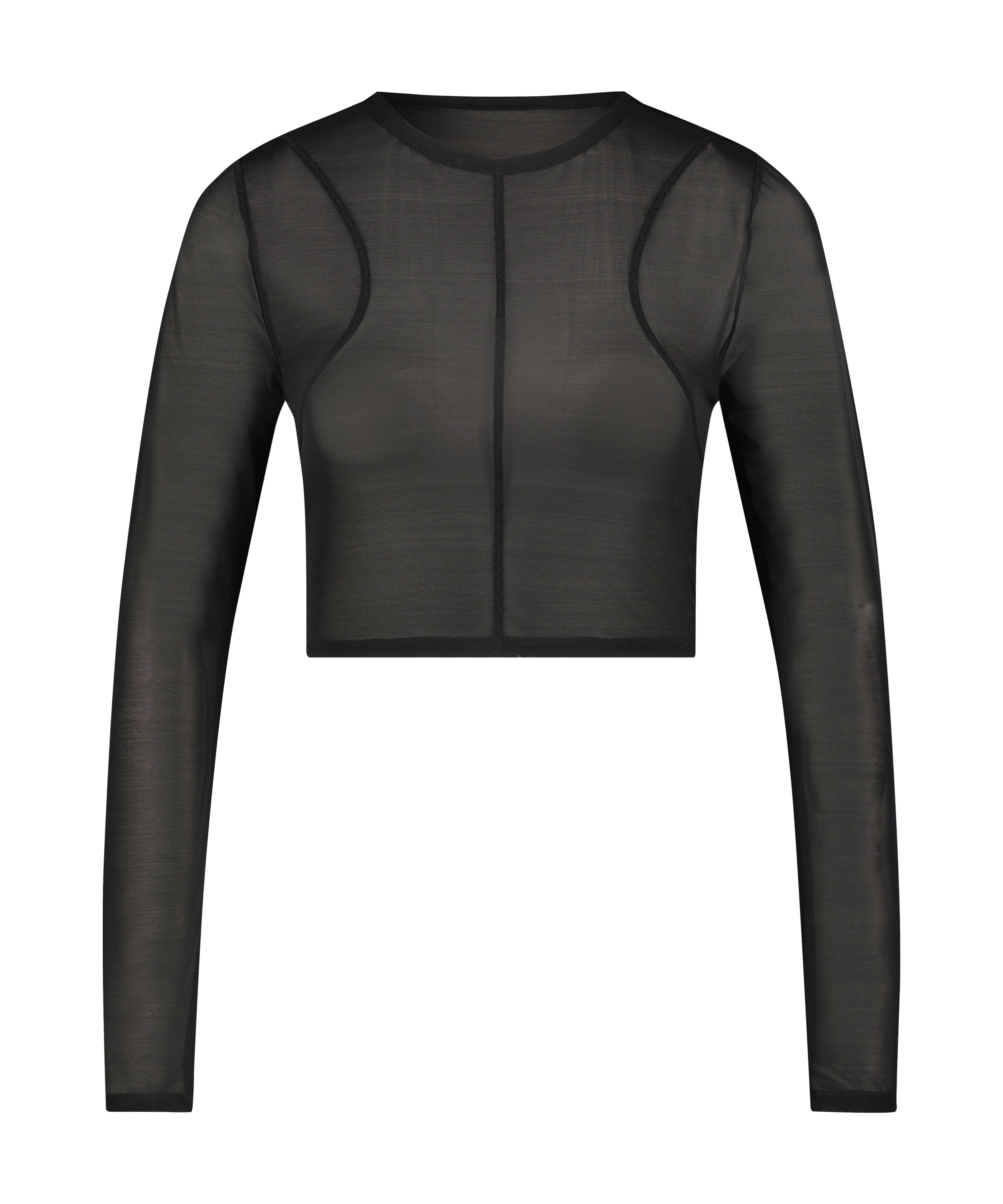 Haut en mesh Lia HKM x NA-KD, Noir, main