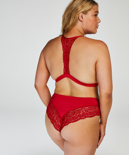 Brassi&egrave;re triangulaire moul&eacute;e Rose, Rouge