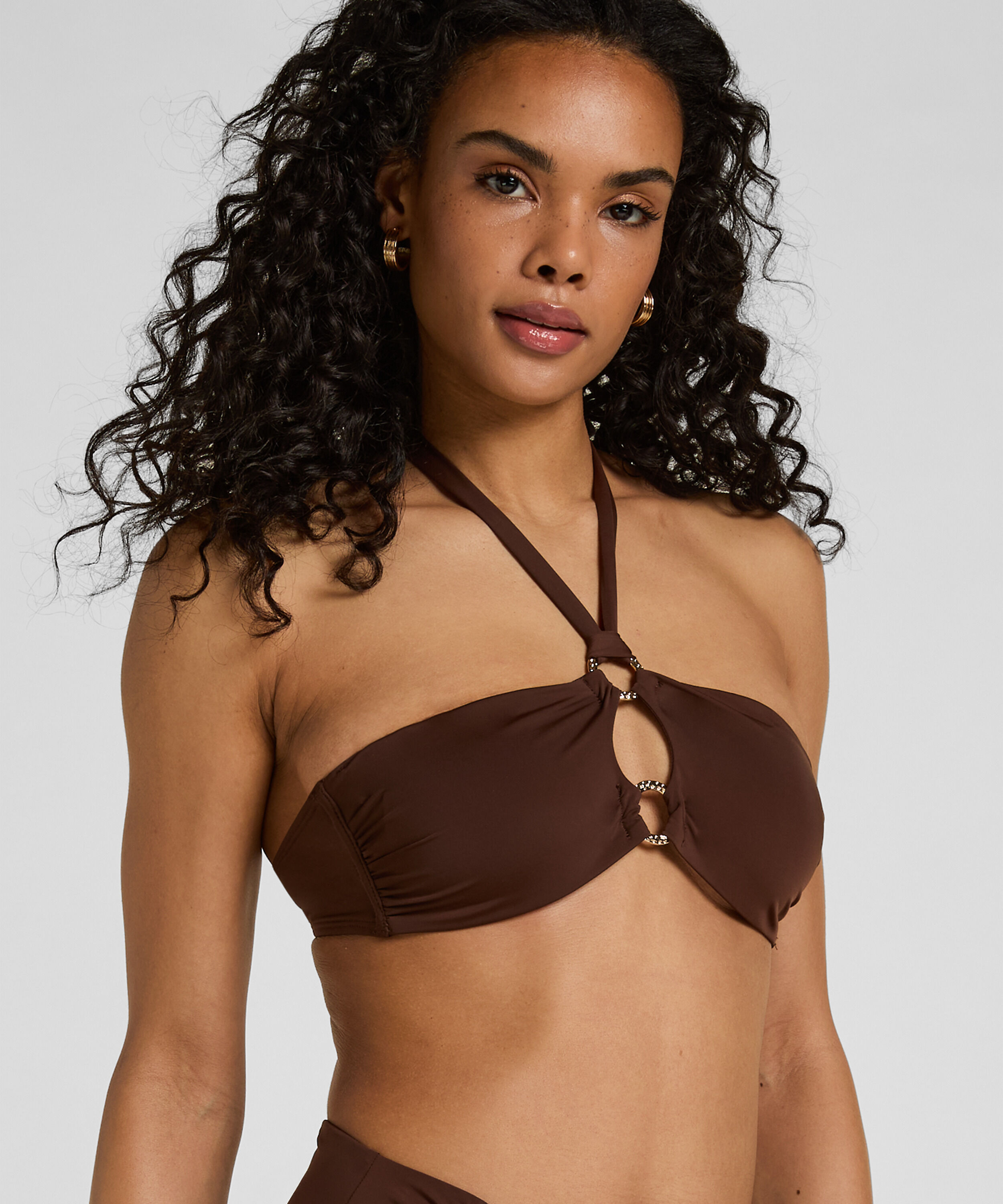 Bandeau Bikini Top Madrid, Braun