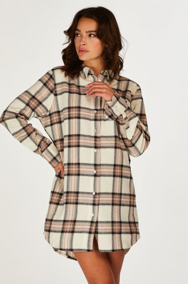 Image of Hunkemöller Nachthemd Menshirt Jersey Beige