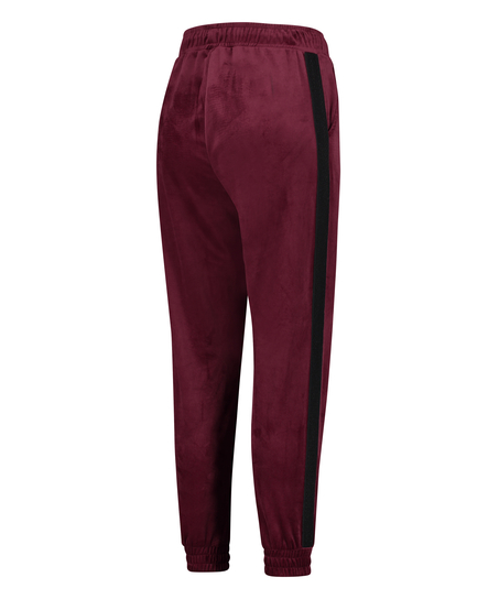 Pantalon de sport Velours HKMX, Rouge