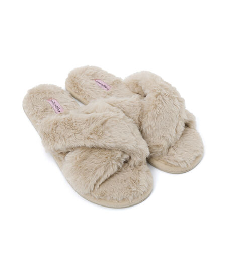 Cross Straps Indoor Sandal, Wei&szlig;