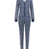 Combinaison de pyjama en Jersey Fairisle, Bleu