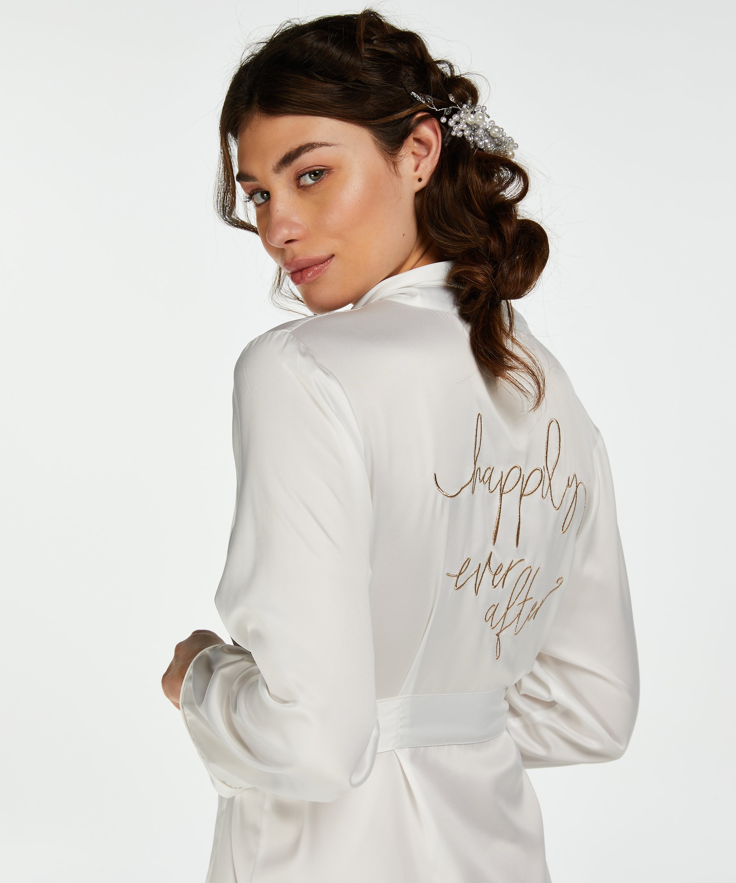 Kimono Bridal, Blanc, main