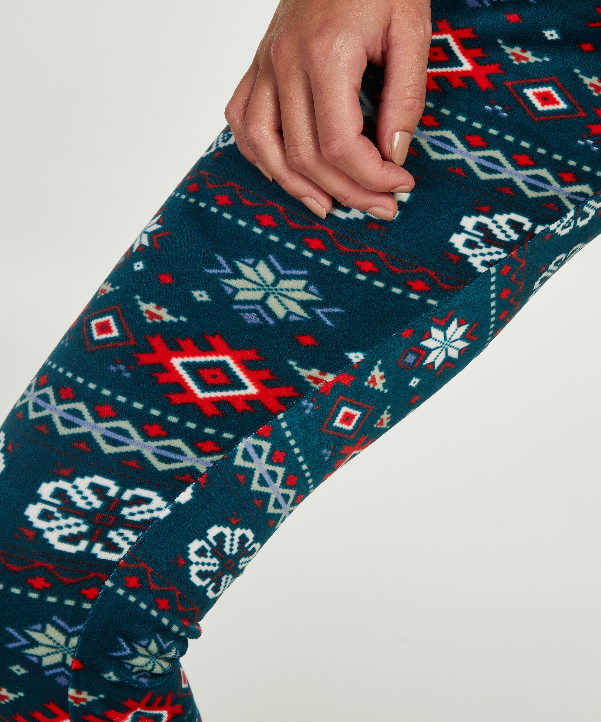 Legging Velours, Vert, main