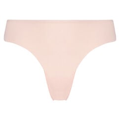 Slip br&eacute;silien invisible avec marque, Rose