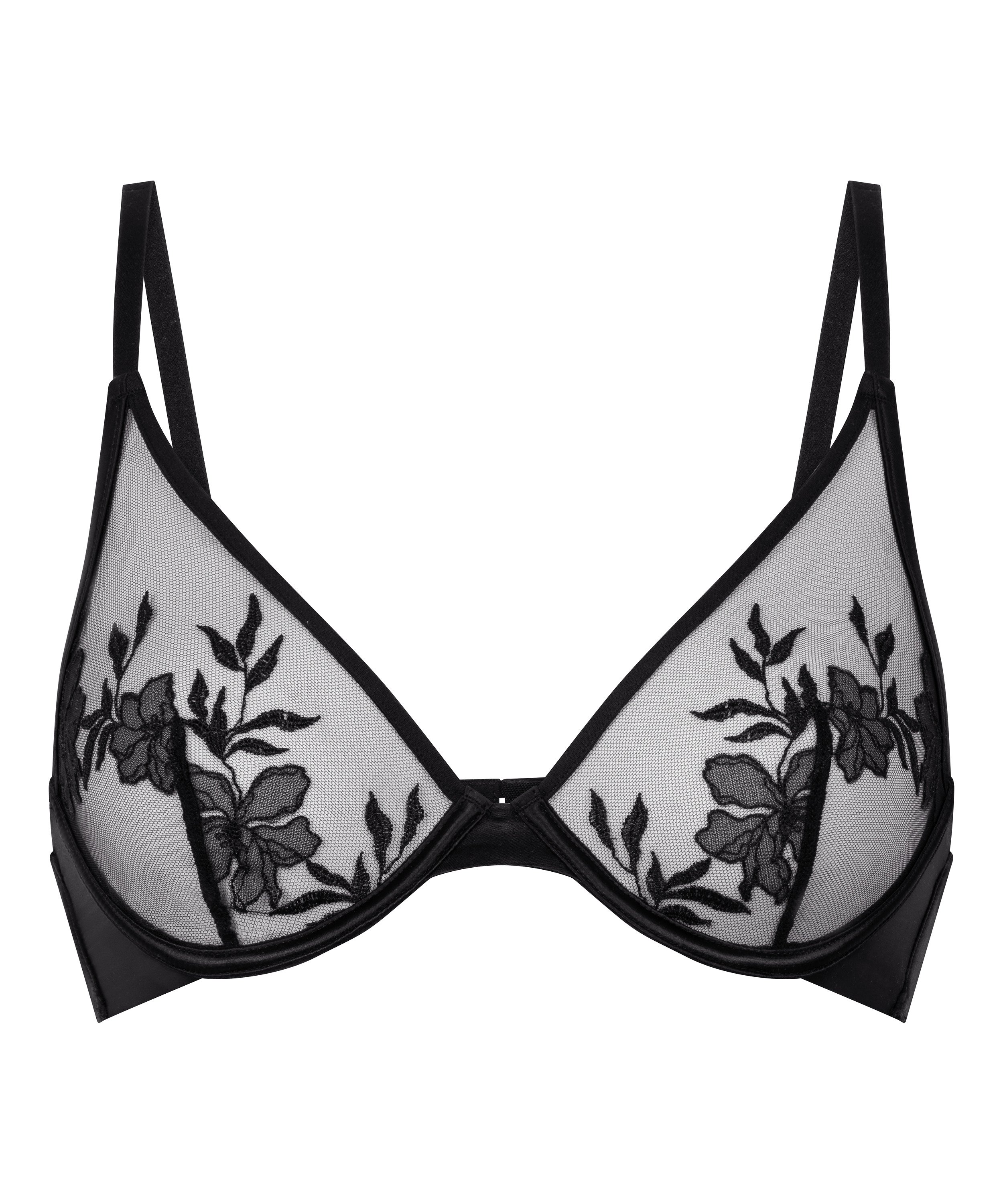 Soutien-gorge à armatures non-rembourré Hilton, Noir, main