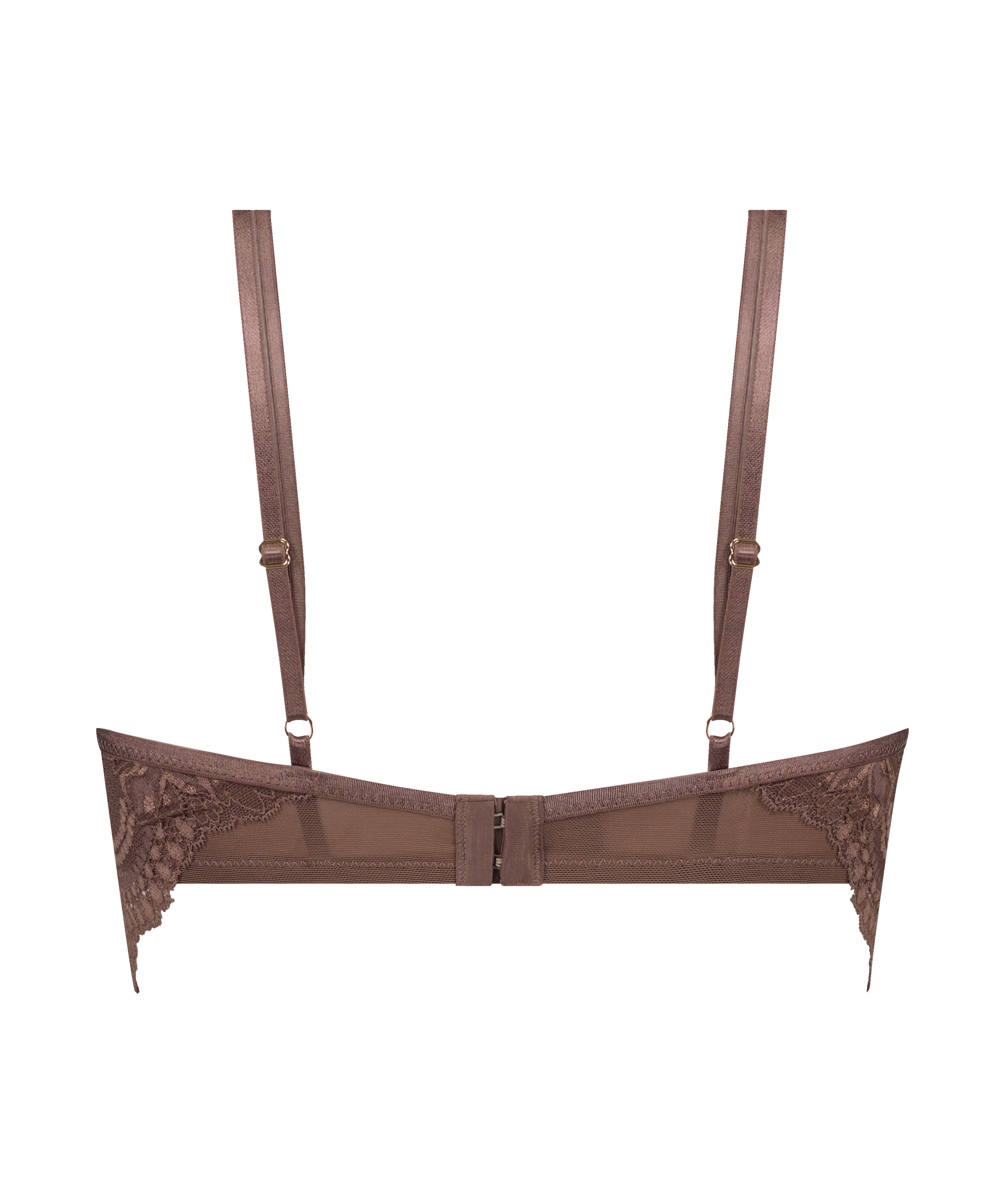 Unwattierter Longline-B&uuml;gel-BH Raquel, Braun, main