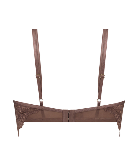 Unwattierter Longline-B&uuml;gel-BH Raquel, Braun