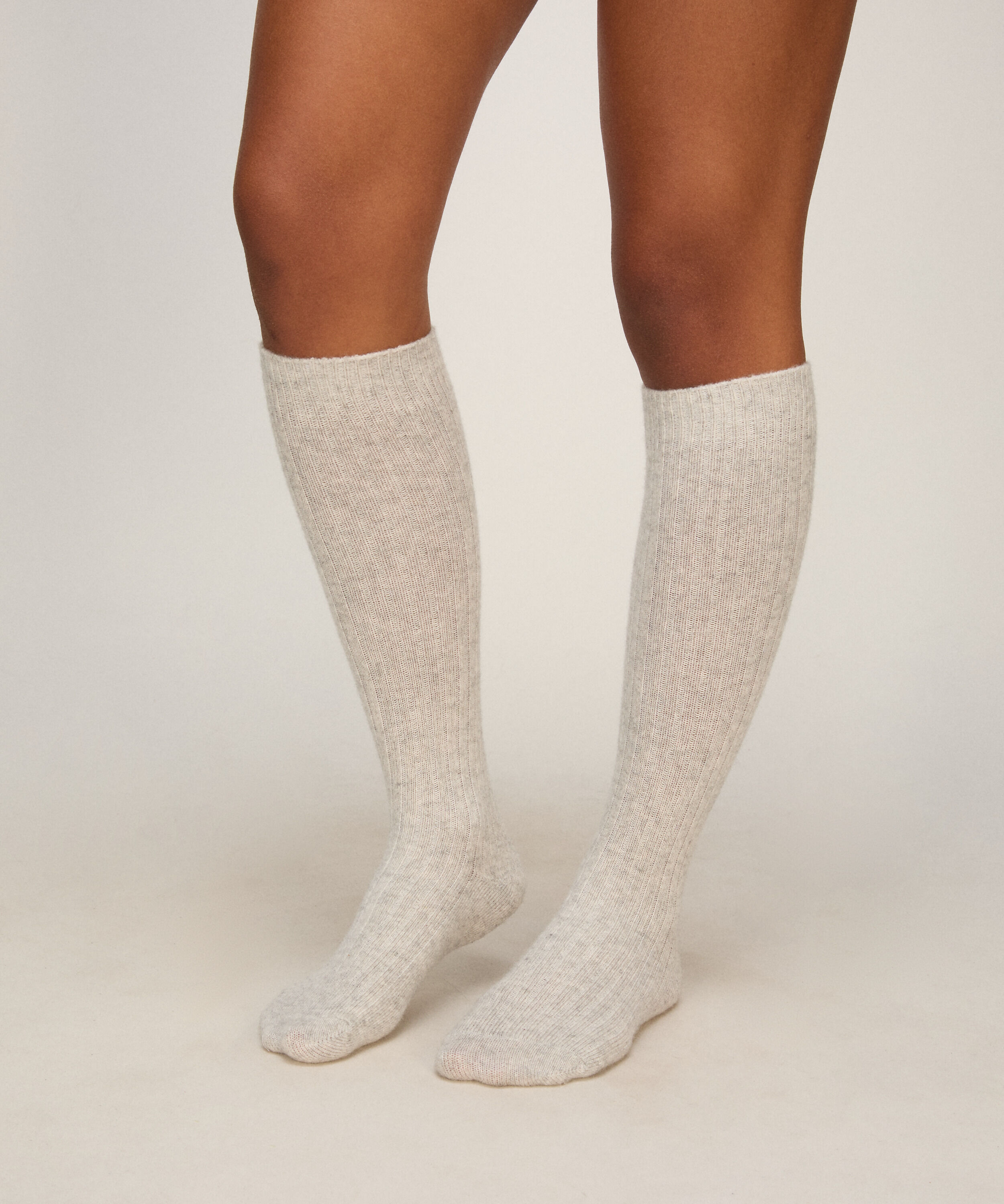 Chaussettes Mélangées Cachemire, Gris Chaussettes Mélangées Cachemire, Gris