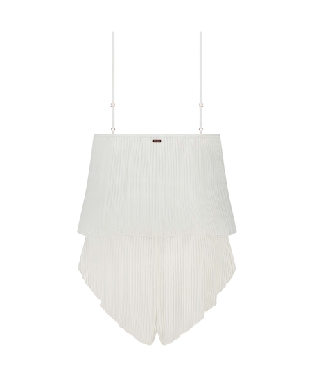 Ensemble Cami Mousseline Plissé, Blanc