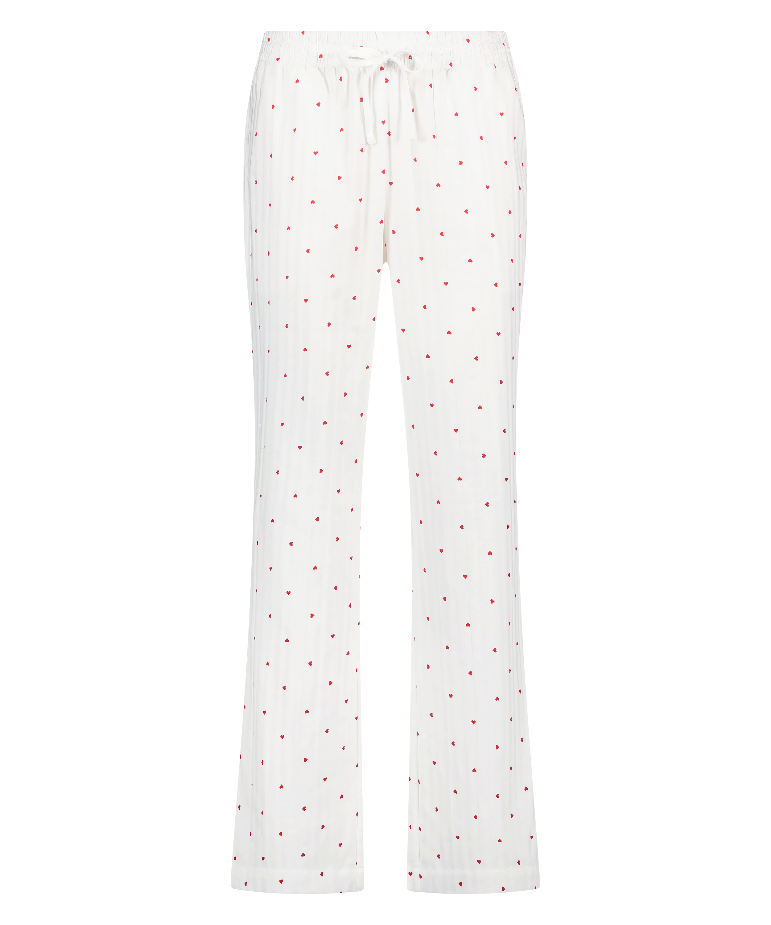 Jacquard Hearts Petite pantalon de pyjama, Blanc, main