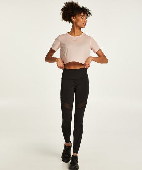 HKMX Crop Top Mesh, Rose