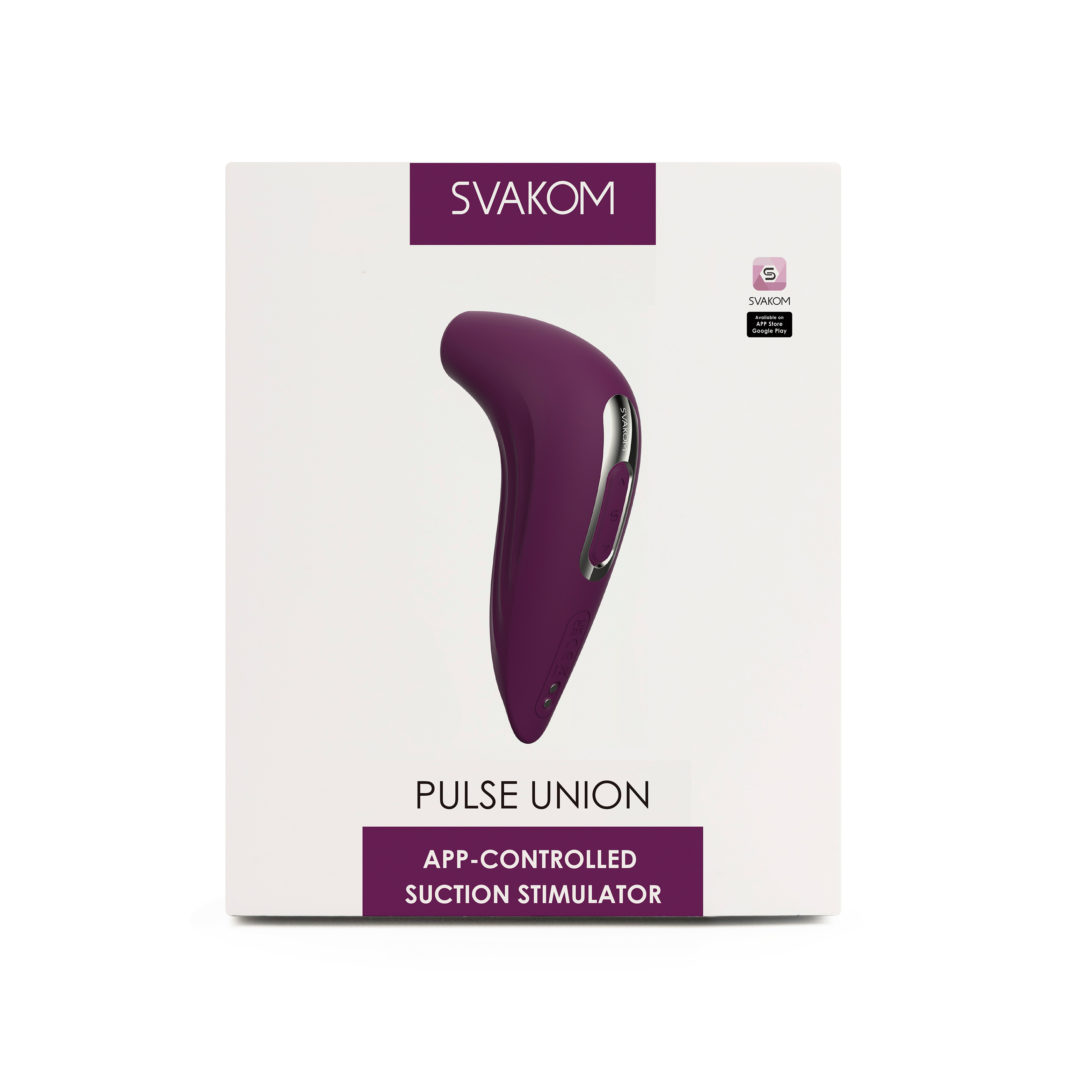 Svakom - Stimulateur par aspiration Pulse Union avec contrôle sur application, Violet, main