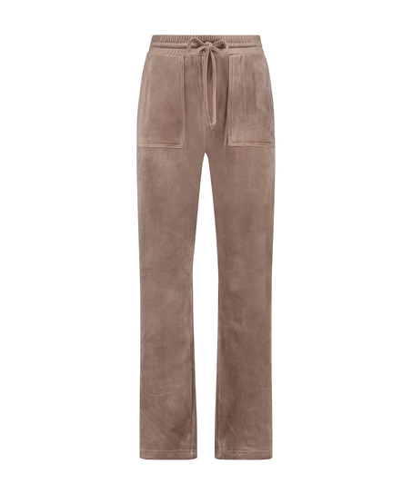 Jogginghose Velours, Braun