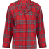 Pyjamatop aus Flanell, Rot