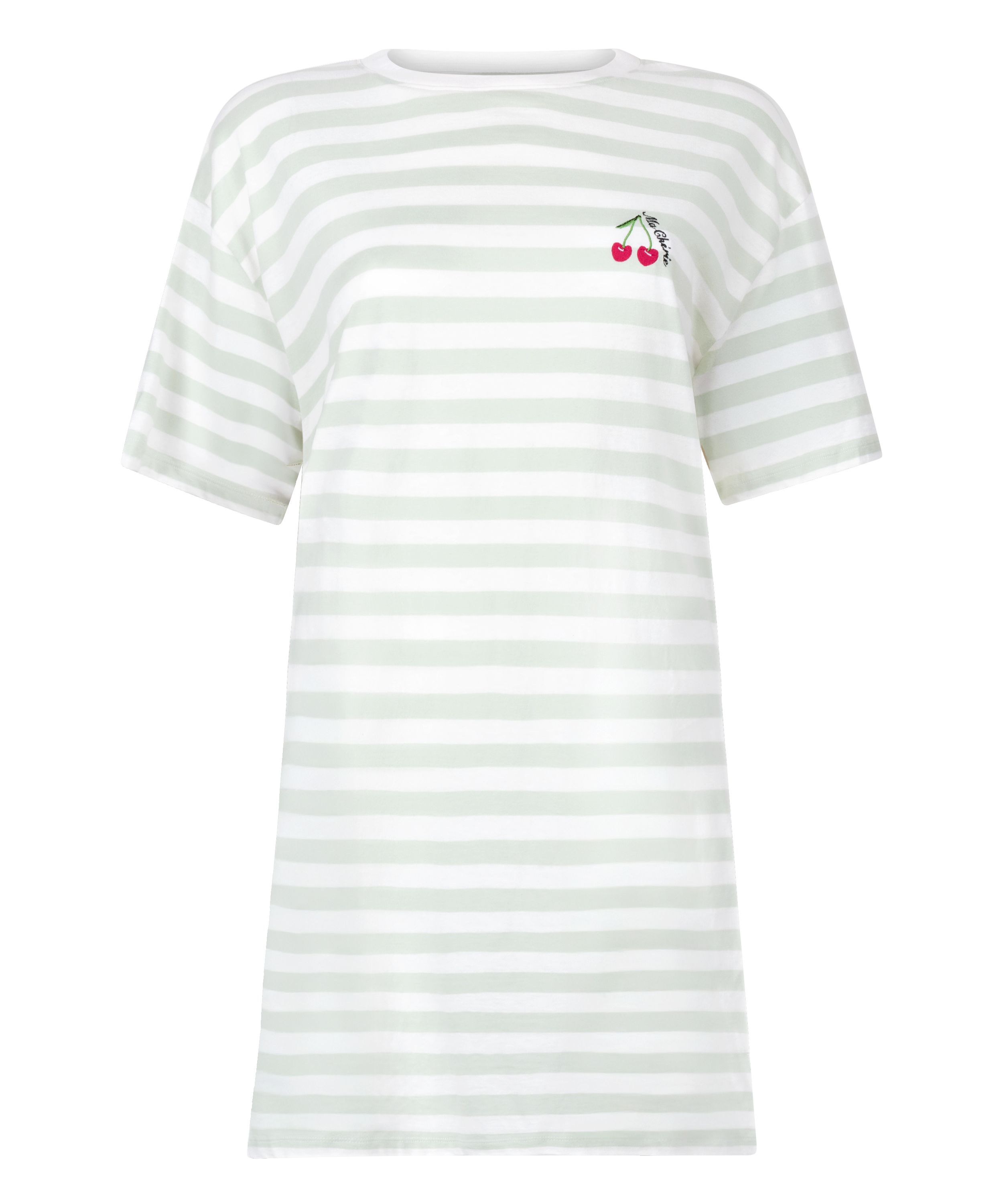 Nachthemd Rundhalsausschnitt, Grün, main