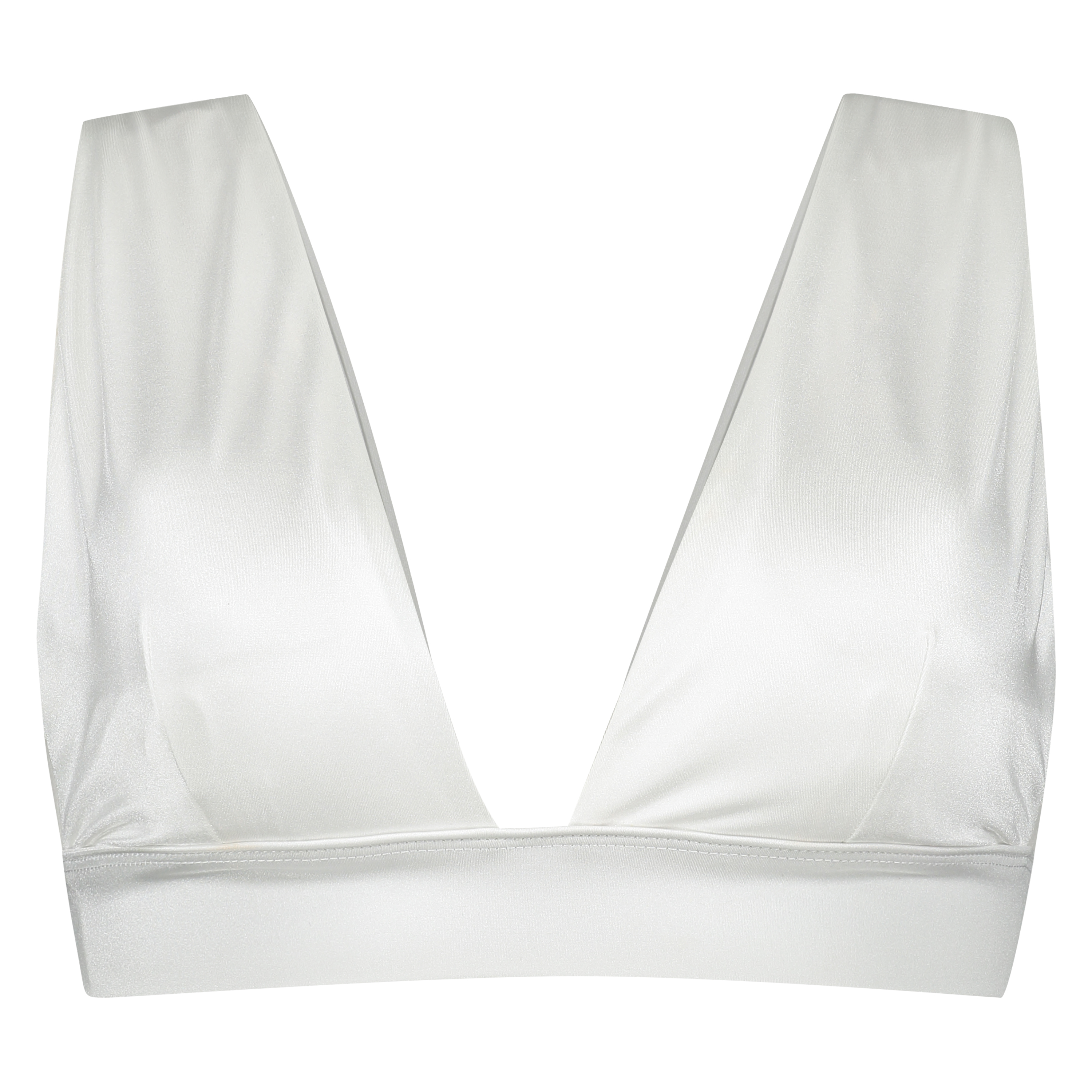 Haut de bikini Triangle Lola, Blanc, main