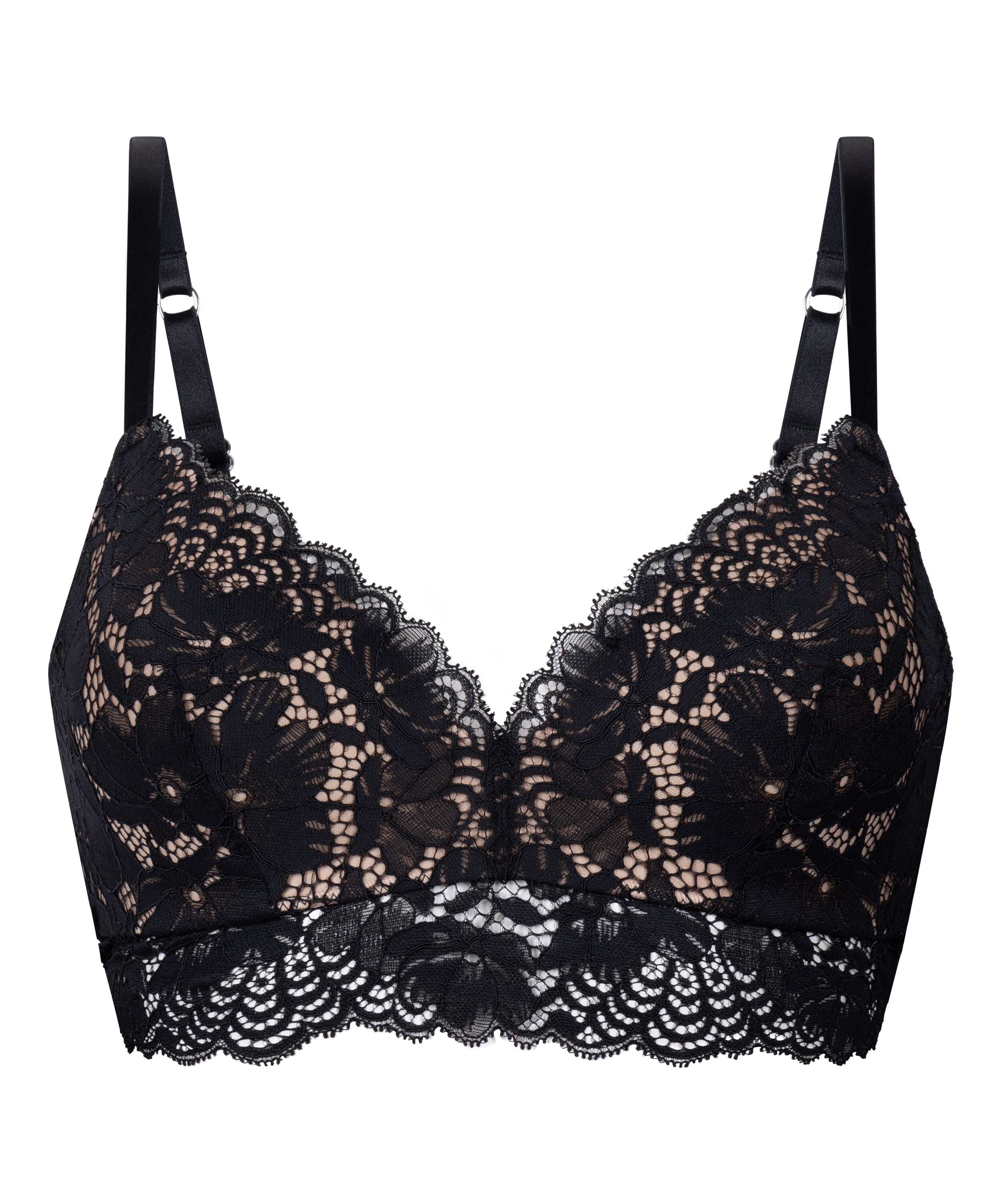 Soutien-gorge sans armatures pr&eacute;form&eacute; Andrea, Noir