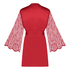 Kimono Satin und Spitze, Rot