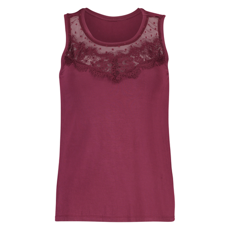Top Jersey Lace, Rot