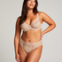Hochgeschnittener Slip Diva, Beige