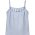Cami en mousseline, Bleu