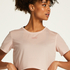 HKMX Crop Top Mesh, Rose