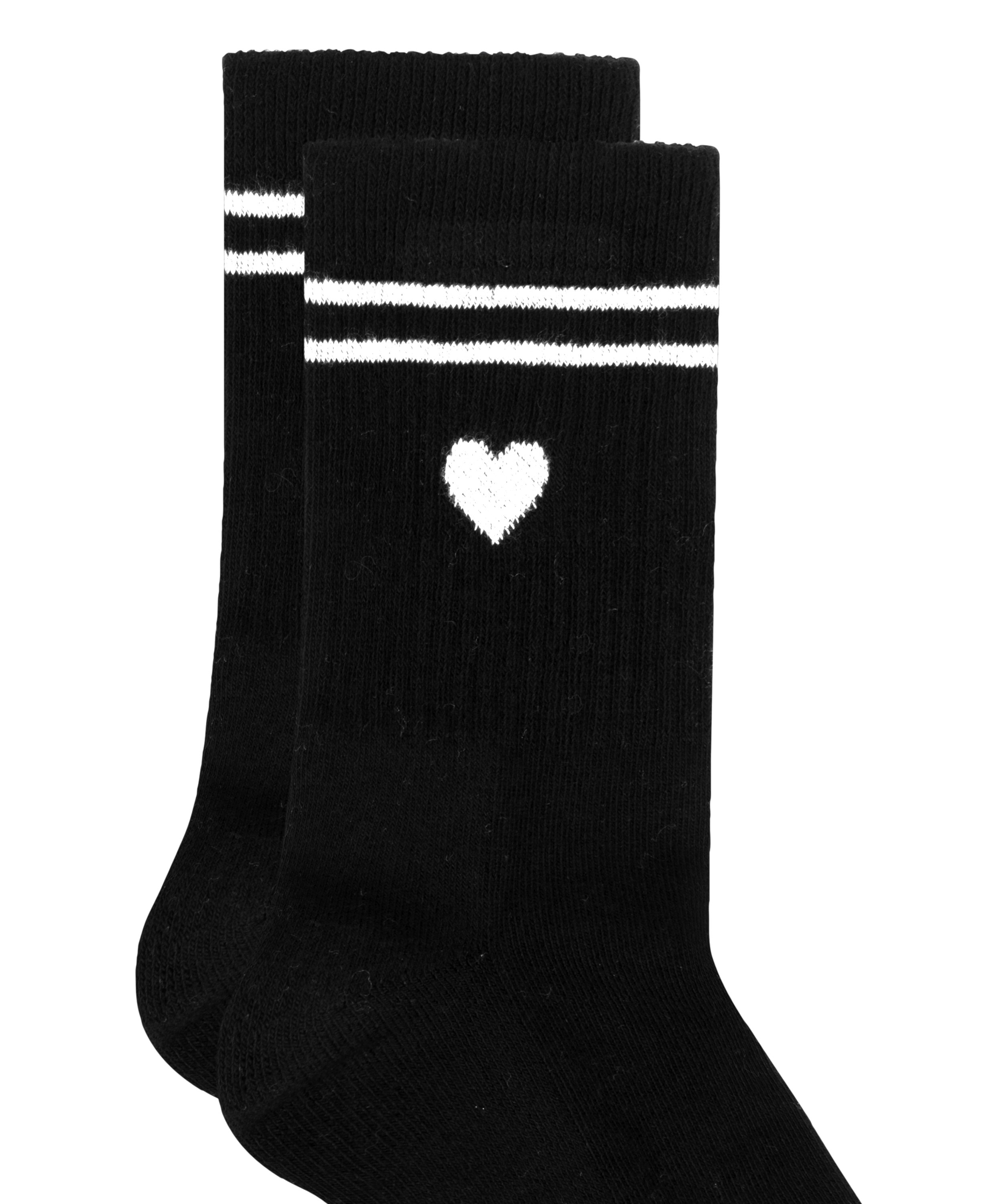 Chaussettes courtes en coton, Noir, main