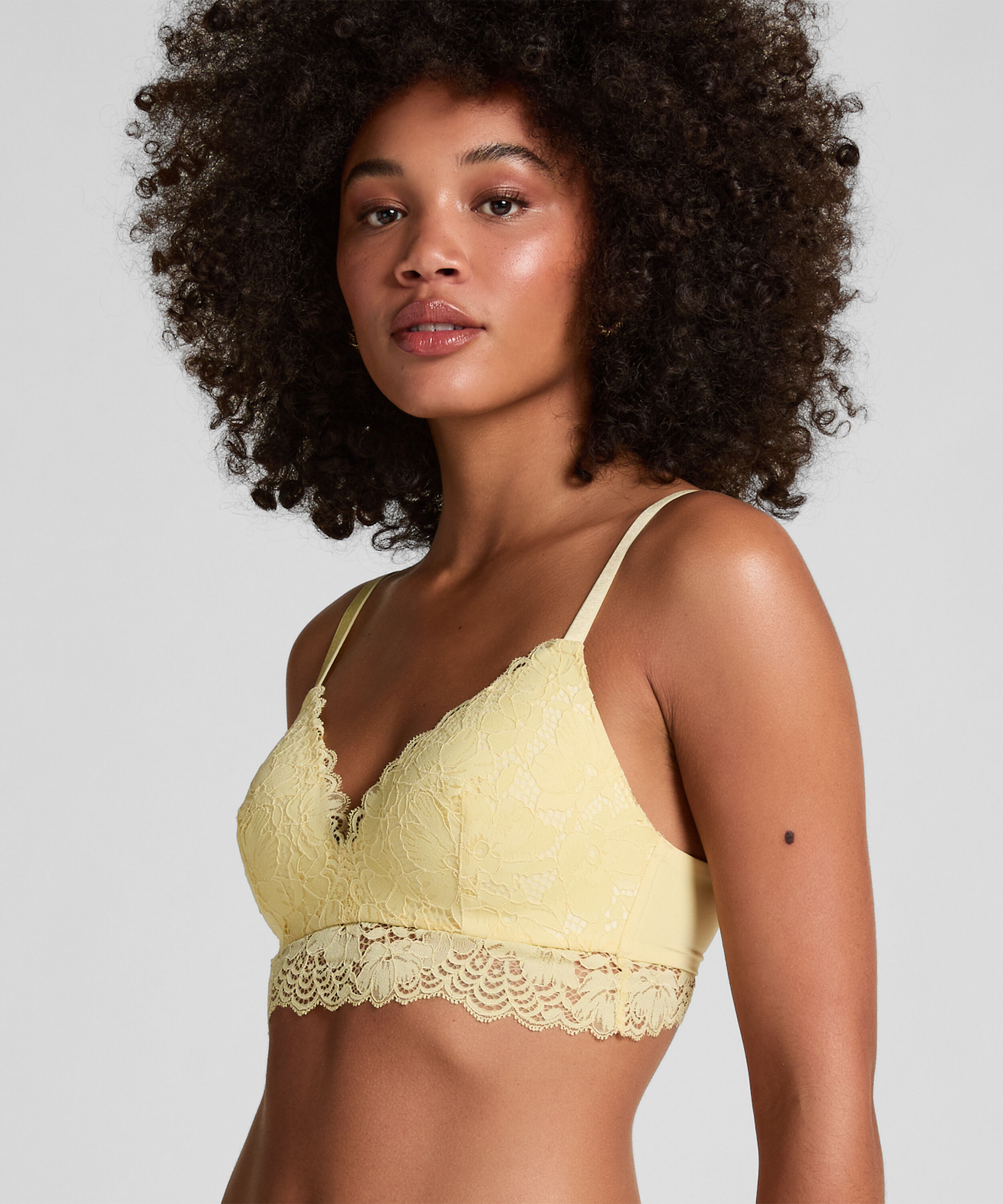 Soutien-gorge sans armatures pr&eacute;form&eacute; Andrea, Jaune