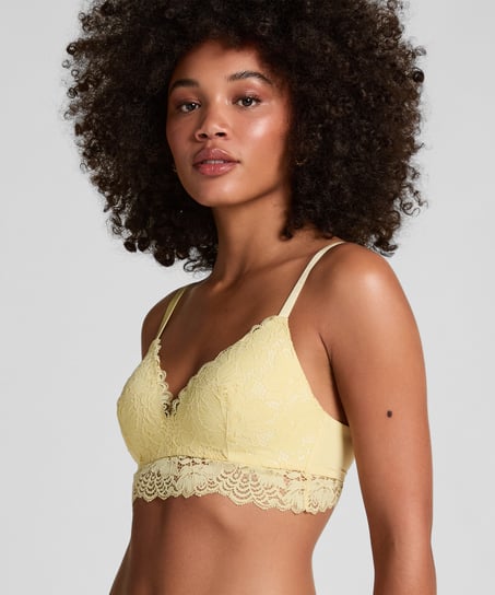 Soutien-gorge sans armatures pr&eacute;form&eacute; Andrea, Jaune