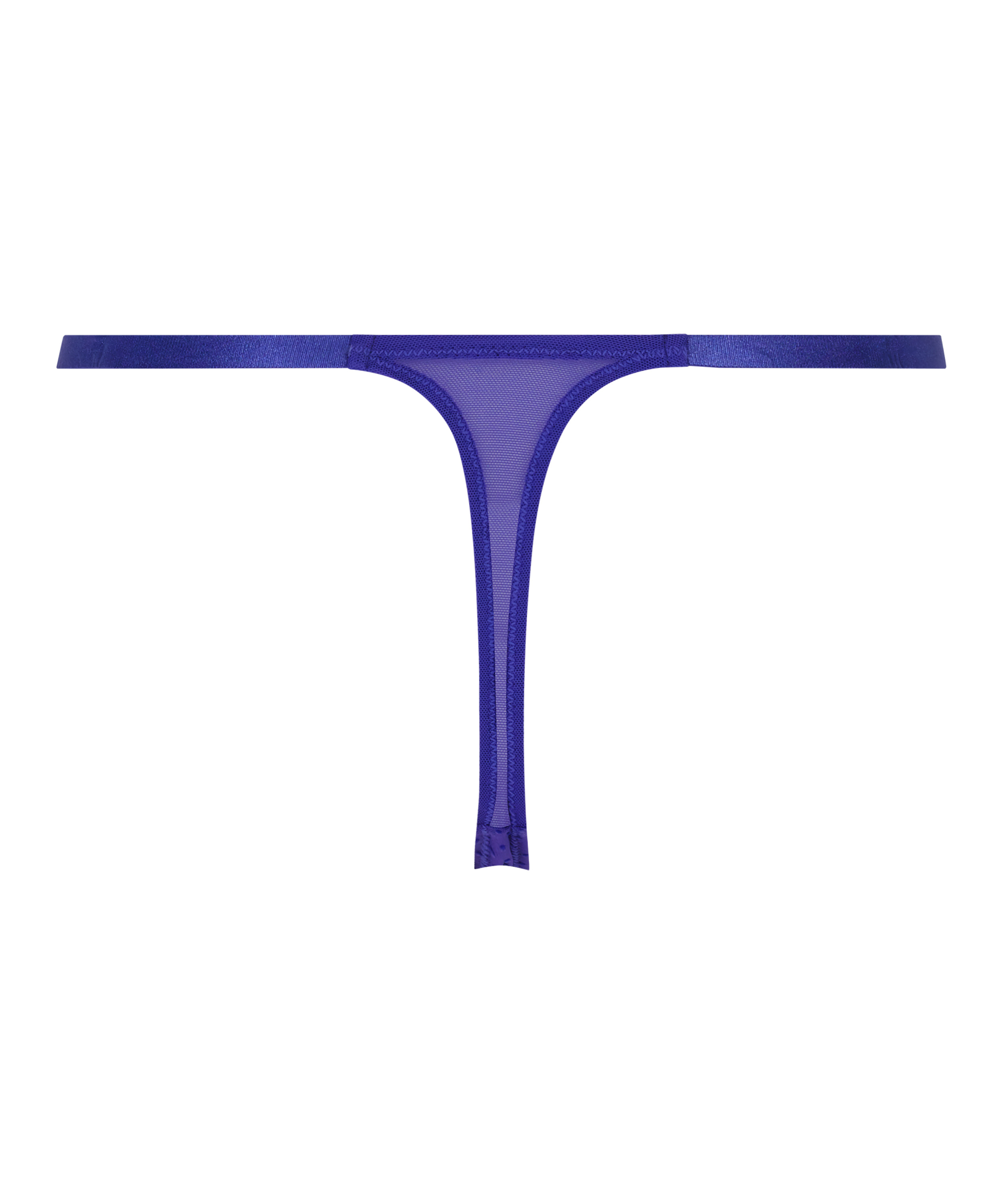 Hoch ausgeschnittener String Nikki, Blau, main