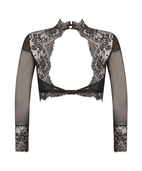 Brassière à manches longues Cynthia, Noir