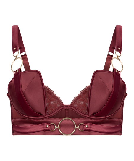 Soutien-gorge &agrave; armatures rembourr&eacute; longline Marjolein, Rouge