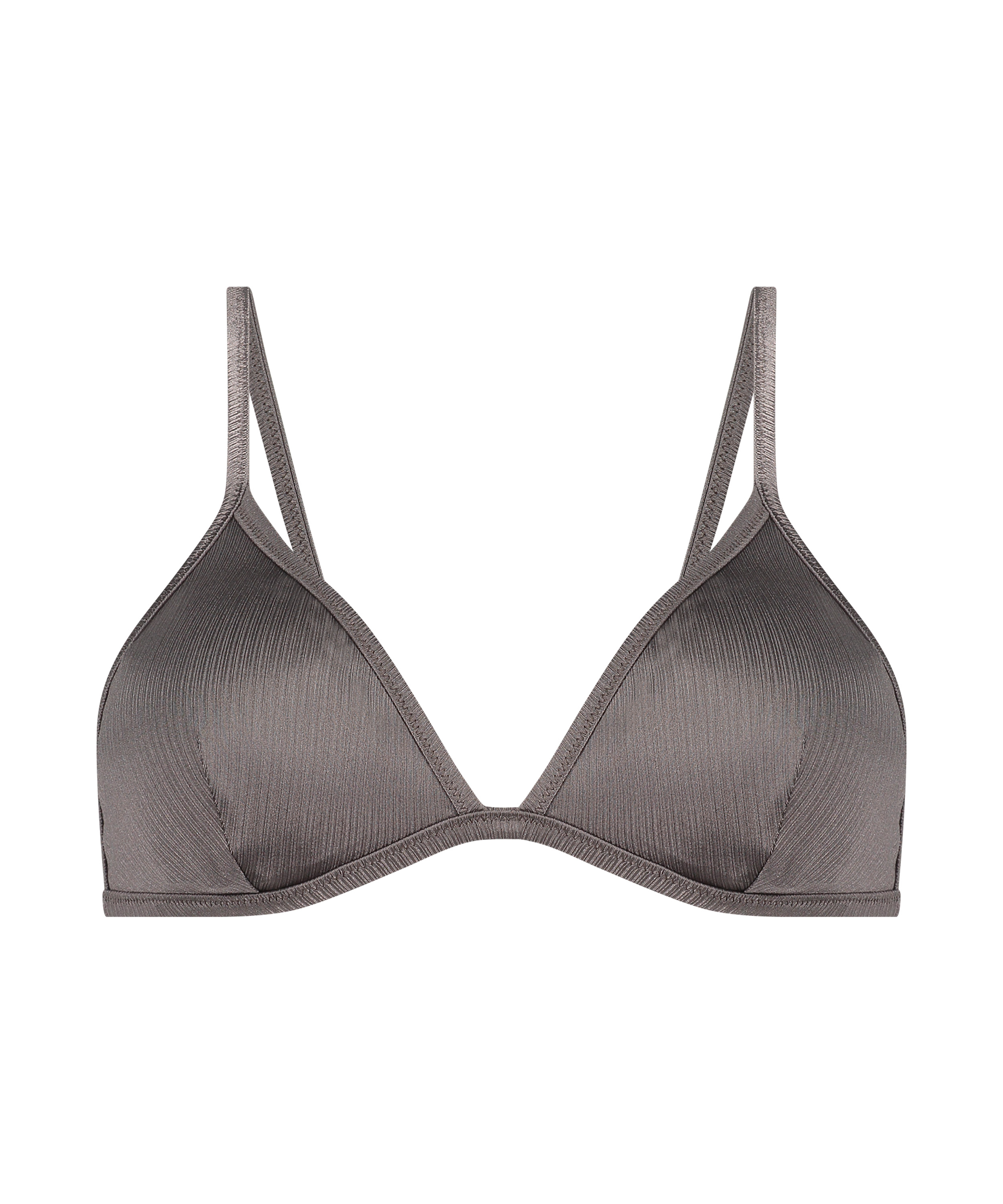 Haut de bikini triangle Luna, Gris, main