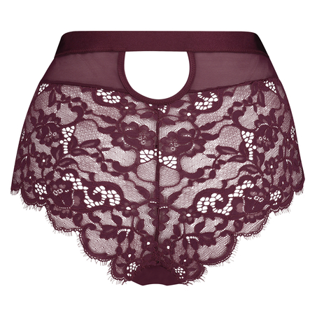 Slip br&eacute;silien taille haute Livia, Rouge