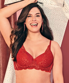 Soutien-gorge &agrave; la palangre &agrave; armatures pr&eacute;form&eacute; Mara, Rouge