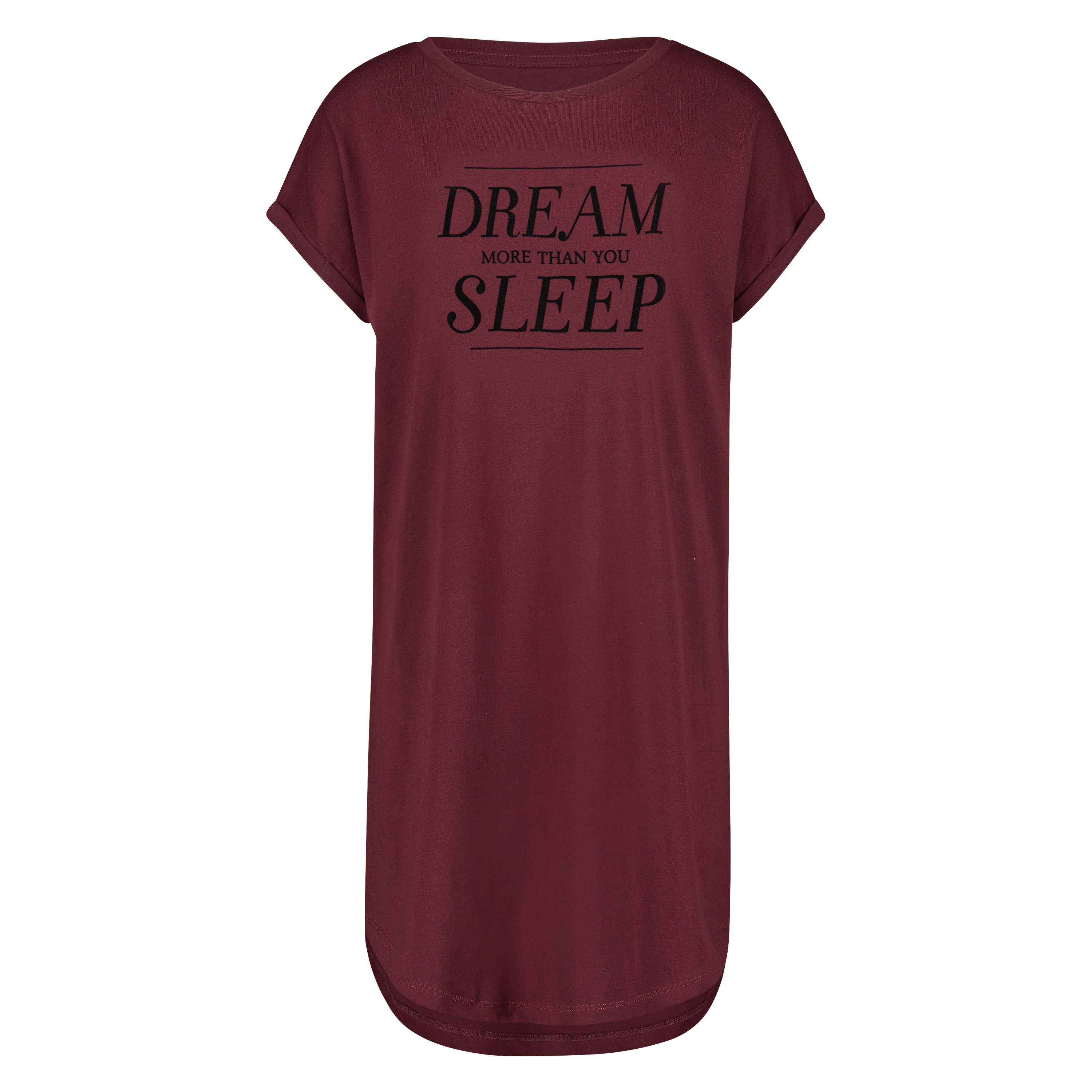 Nachthemd Rundhalsausschnitt, Rot, main