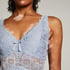 Slipdress Nora Lace, Blau