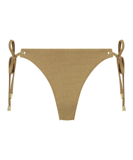 Bikini Slip Cheeky Tanga Goldie Shimmer, Gelb