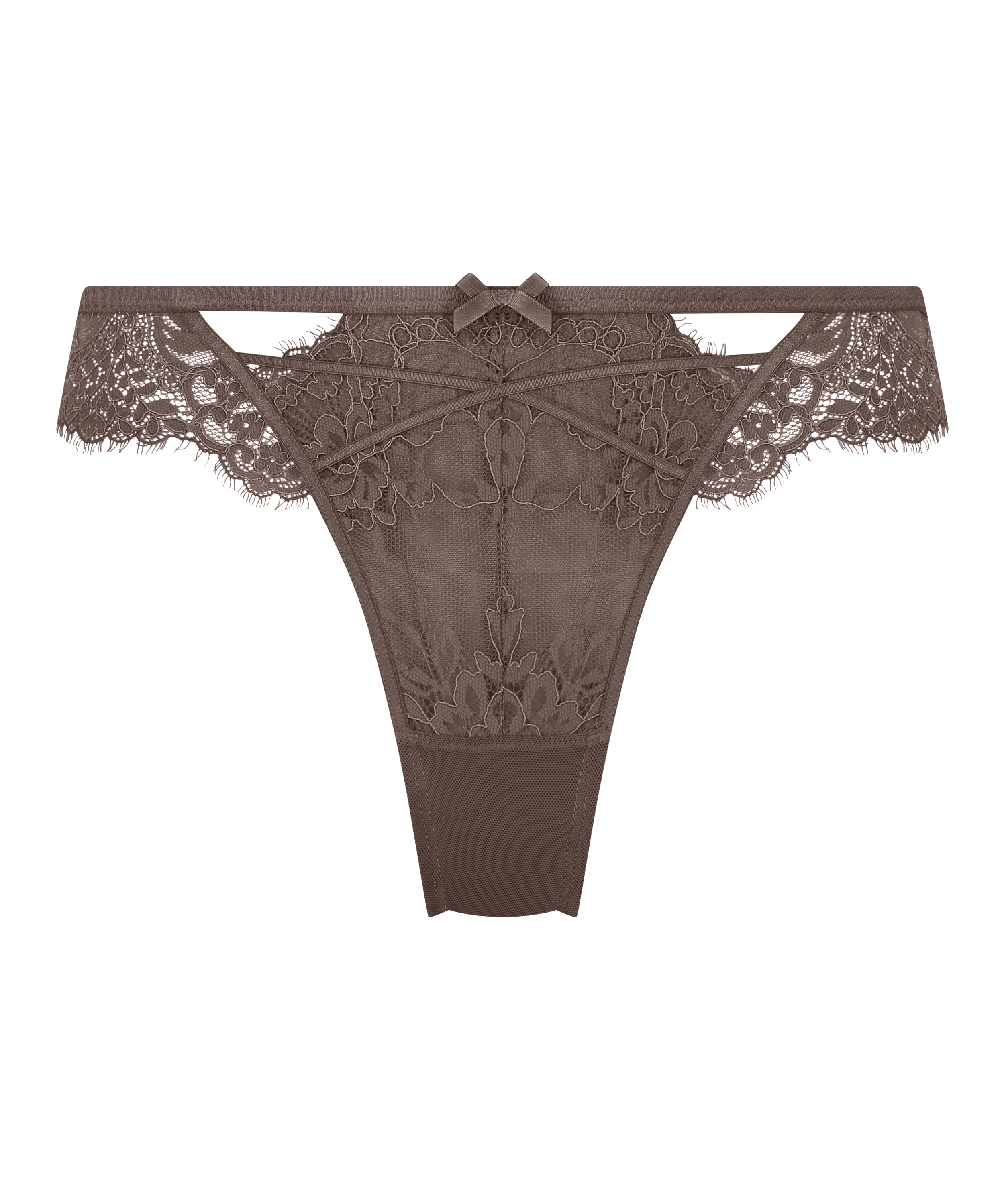 Slip brésilien Arabella, marron, main