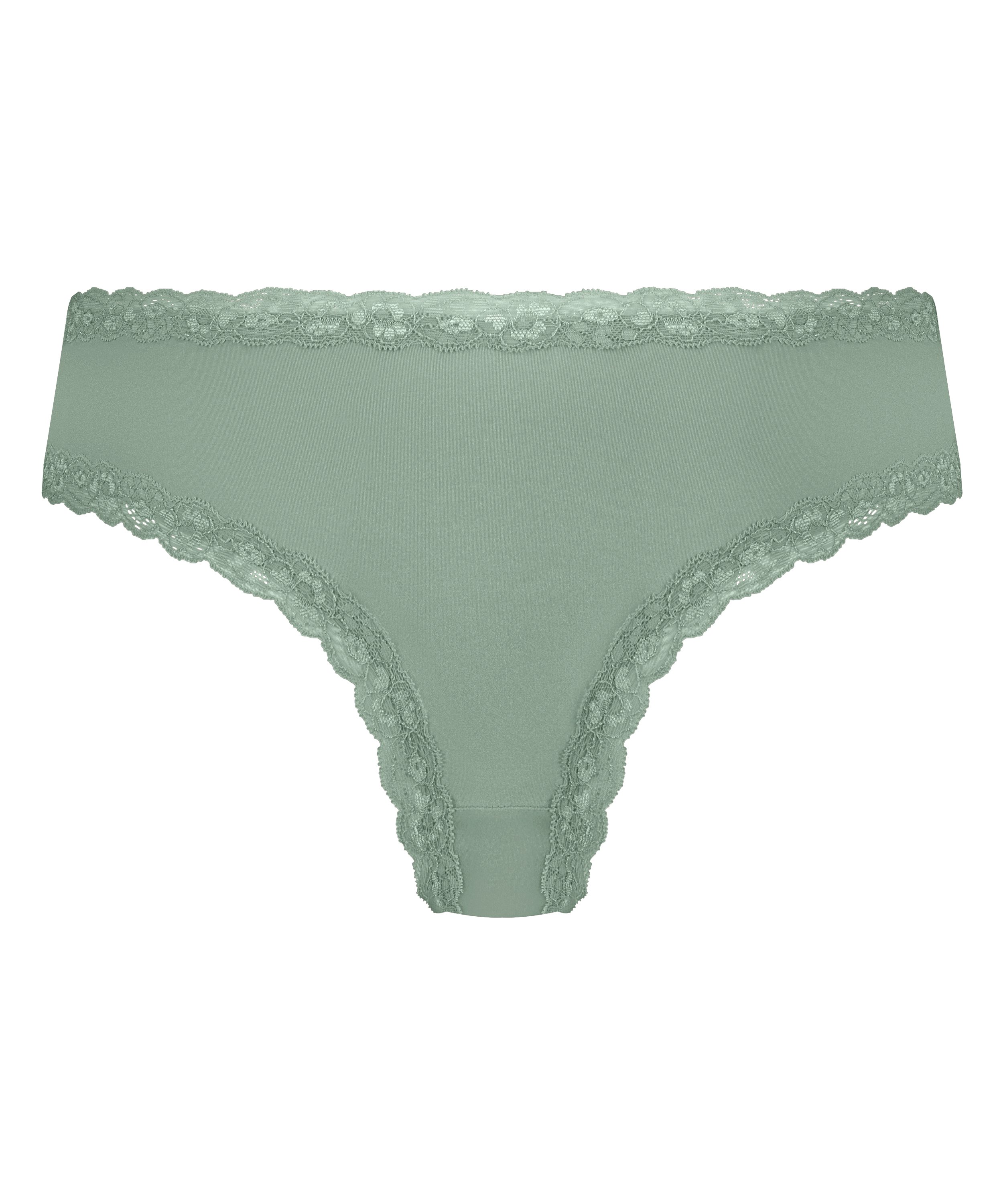 Slip brésilien V-shape mesh, Vert, main