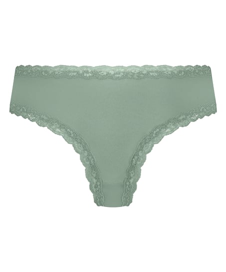Slip brésilien V-shape mesh, Vert