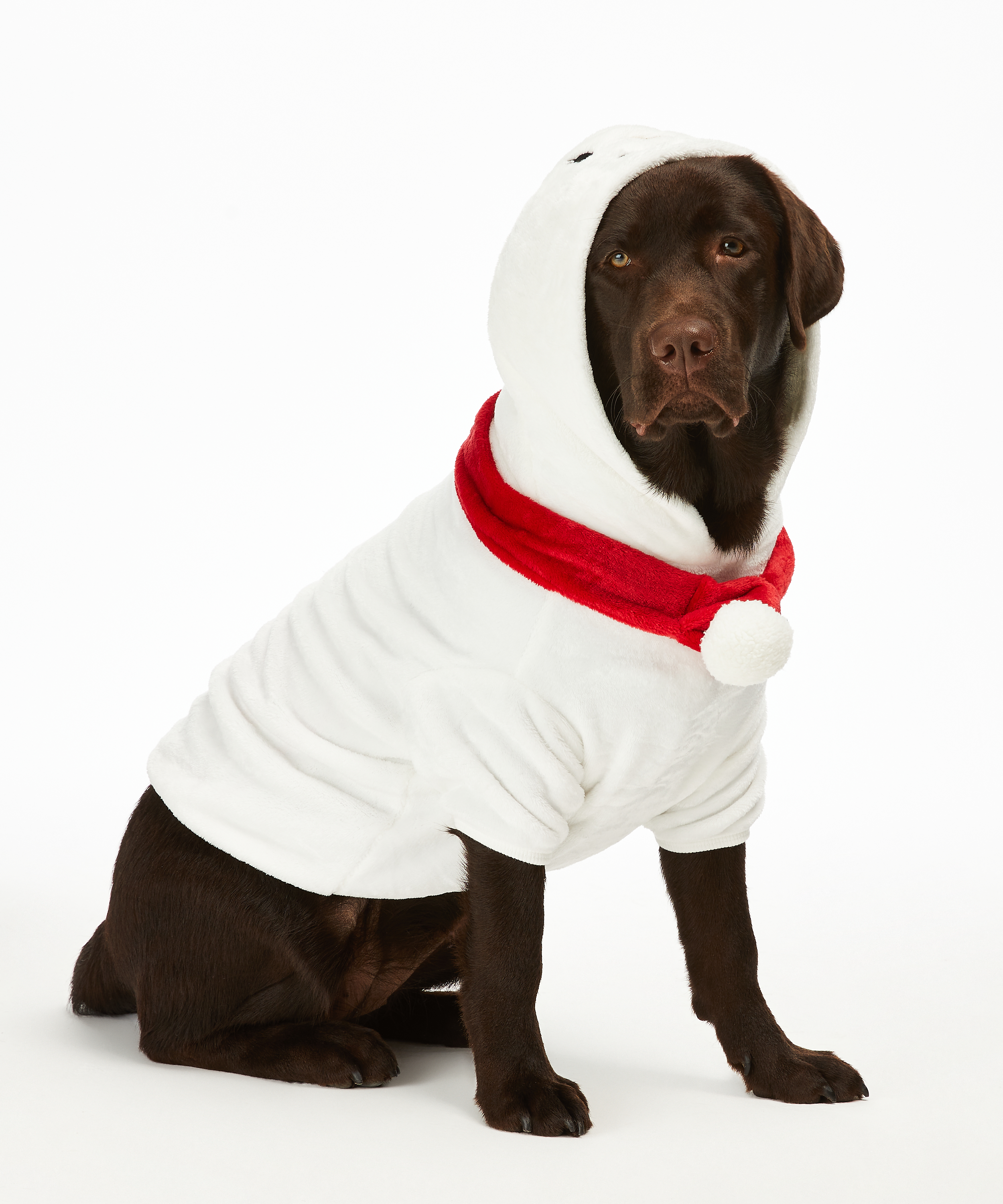 Fleece Hunde-Onesie, Wei&szlig;, main