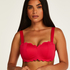 Bandeau Bikini-Oberteil Scallop, Rose