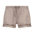Shorts Velours Lace, Braun