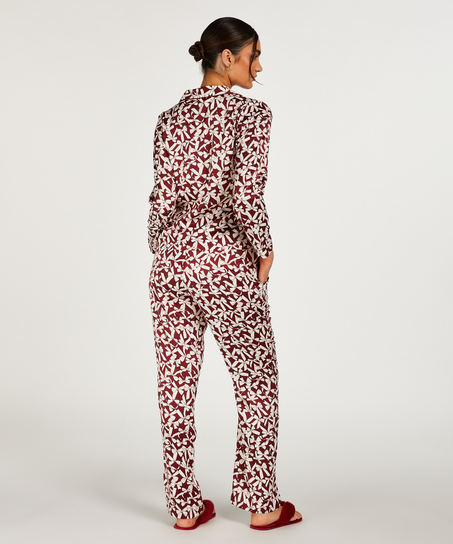 Veste &agrave; manches longues Satin, Rouge