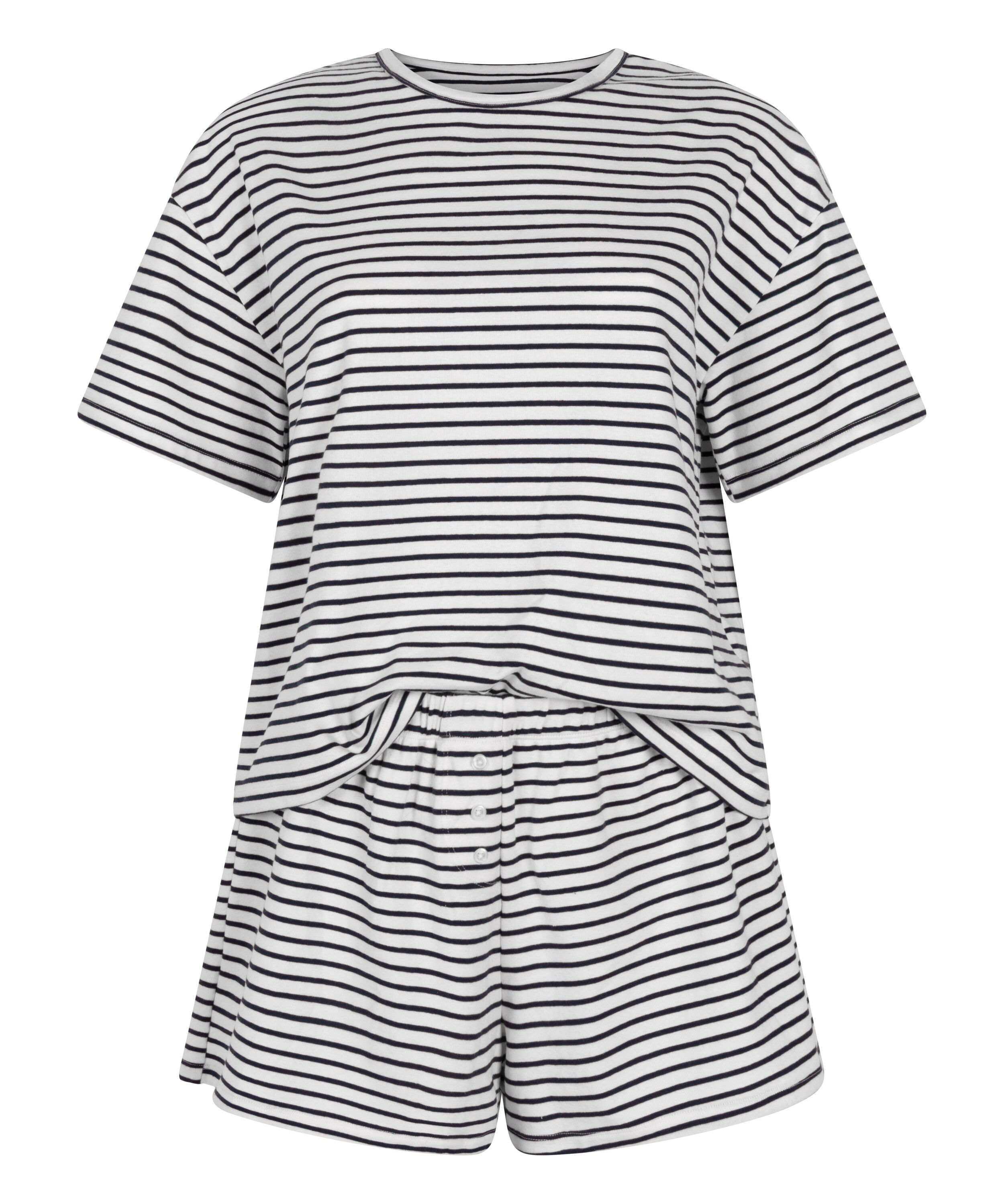 Pyjama-Set Jersey, Blau