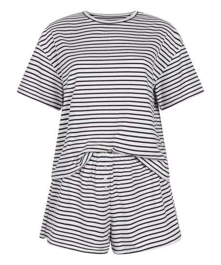 Pyjama-Set Jersey, Blau