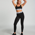 HKMX Sport-BH The Crop Logo Level 1, Schwarz